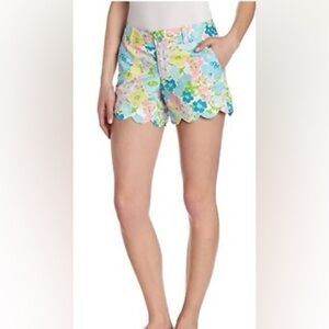 Lilly Pulitzer Spring Fling Buttercup Scalloped Shorts